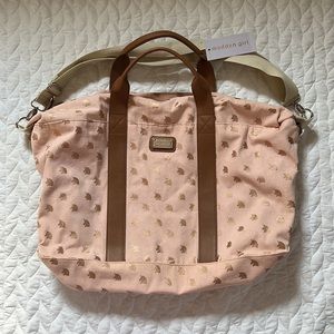 NWT Blush Pink & Gold Unicorn Weekender Bag - Madden Girl